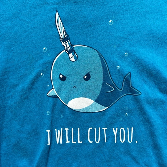 Teeturtle narwhal kawaii graphic teee - Picture 2 of 5